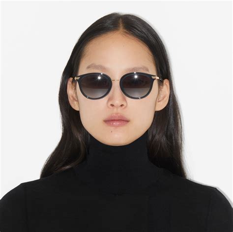 burberry sunglasses black and gold